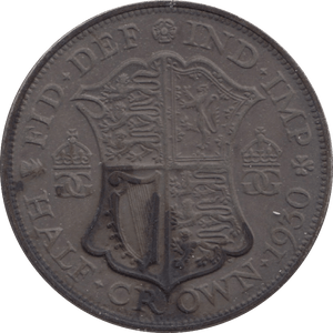 1930 HALFCROWN ( GVF ) TONED 7 - Halfcrown - Cambridgeshire Coins
