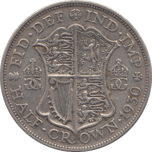1930 HALFCROWN ( VF ) 5 - Halfcrown - Cambridgeshire Coins