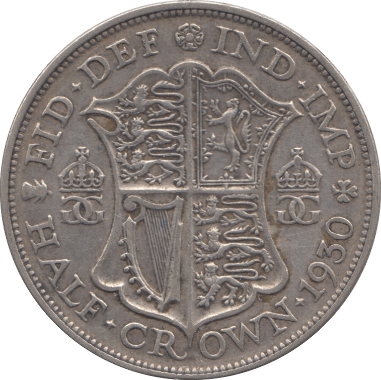 1930 HALFCROWN ( VF ) 5 - Halfcrown - Cambridgeshire Coins