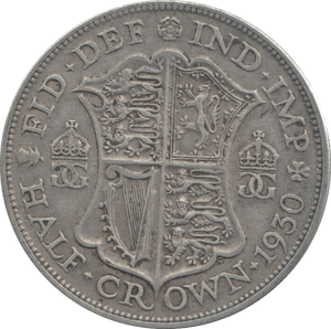 1930 HALFCROWN ( VF ) 8 - Halfcrown - Cambridgeshire Coins