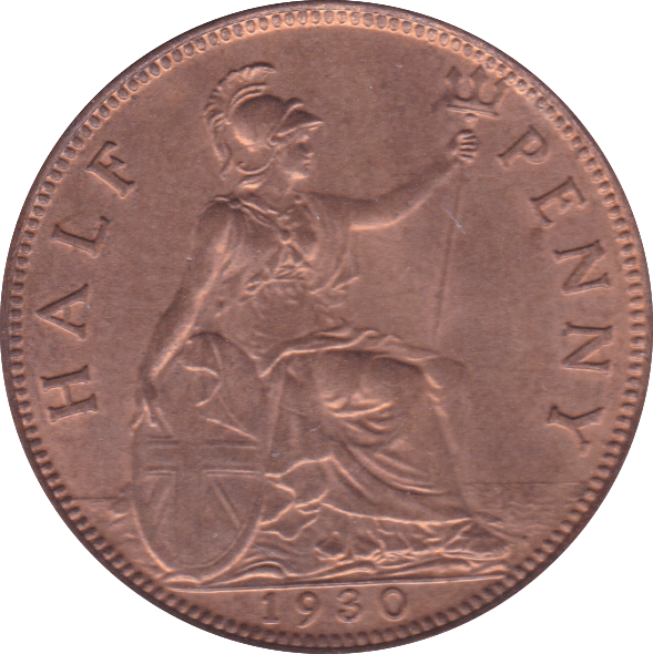 1930 HALFPENNY ( BU ) B - Halfpenny - Cambridgeshire Coins