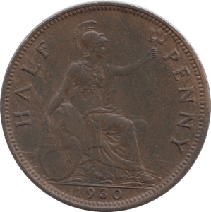 1930 HALFPENNY ( EF ) - Halfpenny - Cambridgeshire Coins