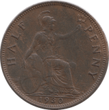 1930 HALFPENNY ( EF ) - Halfpenny - Cambridgeshire Coins