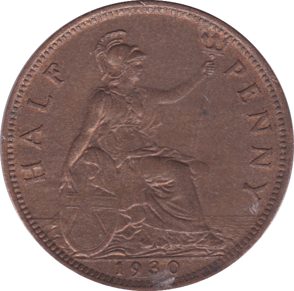 1930 HALFPENNY ( UNC ) B - Halfpenny - Cambridgeshire Coins