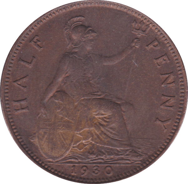 1930 HALFPENNY ( UNC ) C - Halfpenny - Cambridgeshire Coins