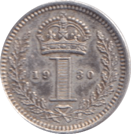 1930 MAUNDY PENNY ( EF ) - Maundy Coins - Cambridgeshire Coins