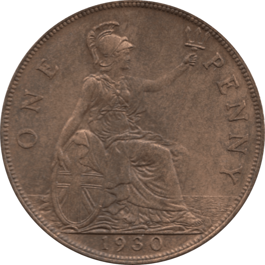 1930 PENNY 1 ( AUNC ) 49 - Penny - Cambridgeshire Coins