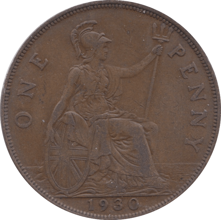 1930 PENNY ( EF ) 2 - Penny - Cambridgeshire Coins