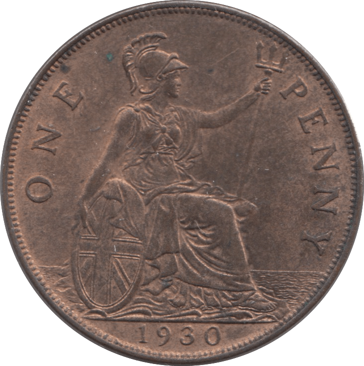 1930 PENNY ( UNC ) 2 - Penny - Cambridgeshire Coins
