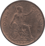 1930 PENNY ( UNC ) 2 - Penny - Cambridgeshire Coins