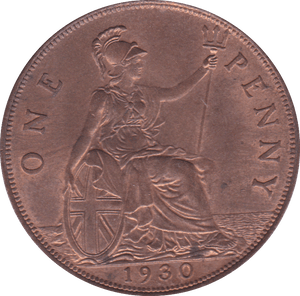 1930 PENNY ( UNC ) C - Penny - Cambridgeshire Coins