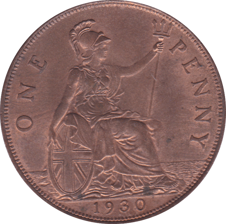 1930 PENNY ( UNC ) C - Penny - Cambridgeshire Coins