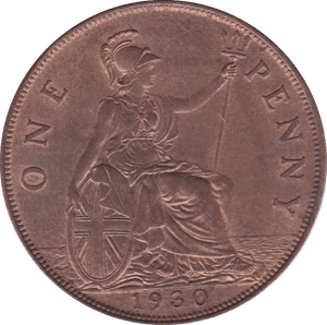1930 PENNY ( UNC ) D - Penny - Cambridgeshire Coins