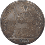 1930 SILVER 10 CENT INDO-CHINA FRANCE - WORLD SILVER COINS - Cambridgeshire Coins