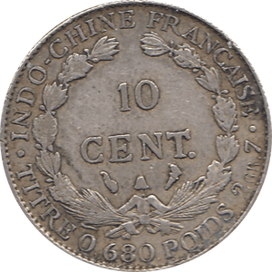 1930 SILVER 10 CENT INDO-CHINA FRANCE - WORLD SILVER COINS - Cambridgeshire Coins