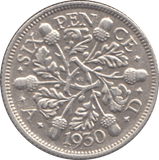 1930 SIXPENCE ( EF ) - Sixpence - Cambridgeshire Coins