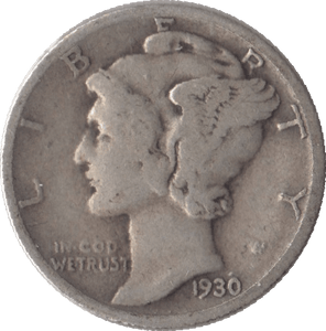 1930 USA SILVER DIME SAN FRANCISCO MINT - SILVER WORLD COINS - Cambridgeshire Coins