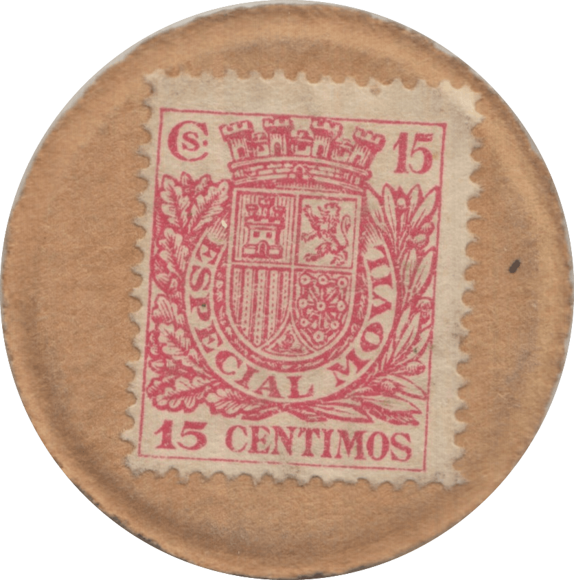 1931-1939 15 CENTIMOS EMERGENCY MONEY SPAIN - WORLD COINS - Cambridgeshire Coins