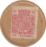 1931-1939 15 CENTIMOS EMERGENCY MONEY SPAIN - WORLD COINS - Cambridgeshire Coins