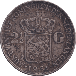 1931 2 1/2 GOLDEN NEDERLANDS - WORLD COINS - Cambridgeshire Coins