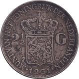 1931 2 1/2 GOLDEN NEDERLANDS - WORLD COINS - Cambridgeshire Coins