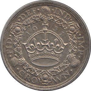 1931 CROWN ( AUNC ) - Crown - Cambridgeshire Coins