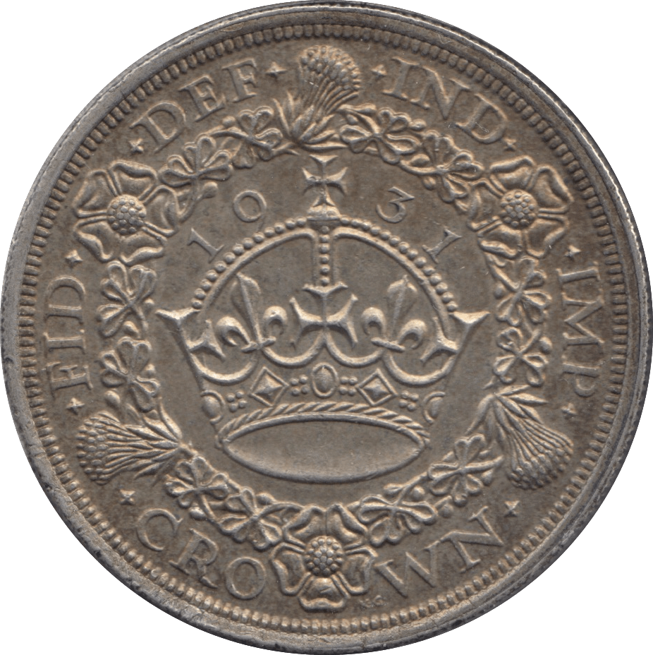 1931 CROWN ( AUNC ) - Crown - Cambridgeshire Coins