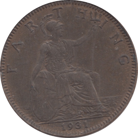 1931 FARTHING ( EF ) - Farthing - Cambridgeshire Coins