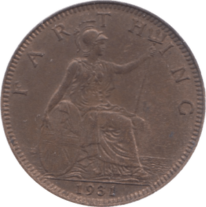 1931 FARTHING ( UNC ) 3 - Farthing - Cambridgeshire Coins