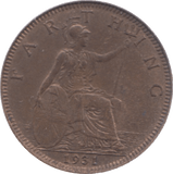 1931 FARTHING ( UNC ) 3 - Farthing - Cambridgeshire Coins