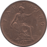 1931 FARTHING ( UNC ) 3 - Farthing - Cambridgeshire Coins