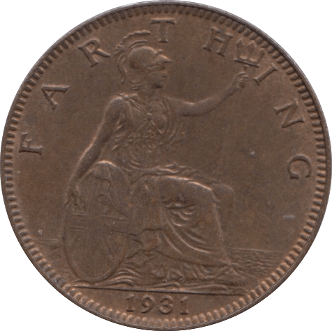 1931 FARTHING ( UNC ) - Farthing - Cambridgeshire Coins