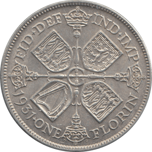 1931 FLORIN ( EF ) 5 - Florin - Cambridgeshire Coins