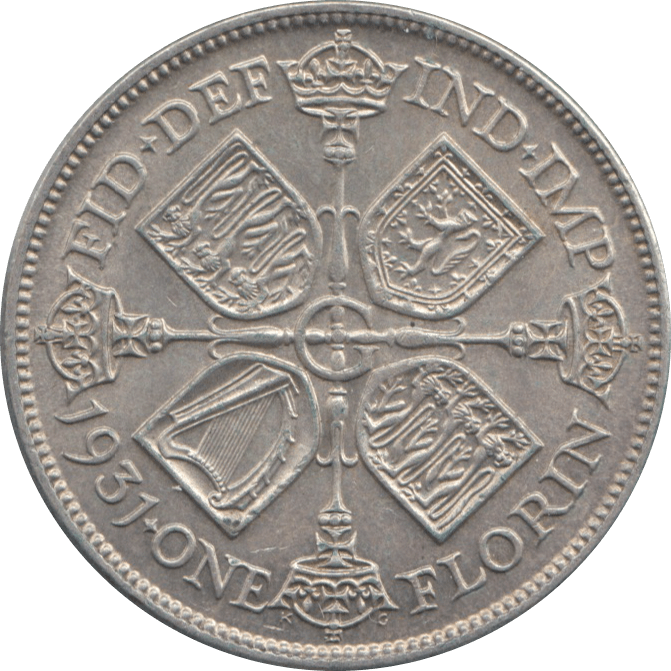 1931 FLORIN ( EF ) 5 - Florin - Cambridgeshire Coins