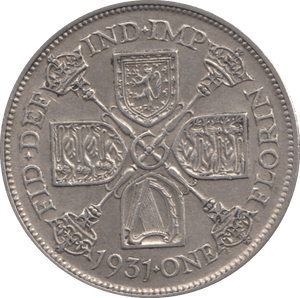 1931 FLORIN ( GVF ) 4 - Florin - Cambridgeshire Coins