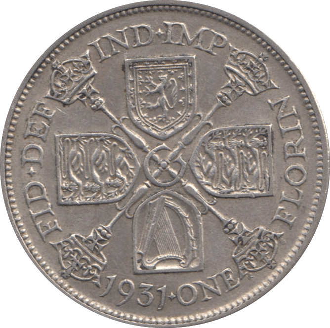 1931 FLORIN ( GVF ) 4 - Florin - Cambridgeshire Coins