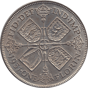 1931 FLORIN ( UNC ) 14 - Florin - Cambridgeshire Coins