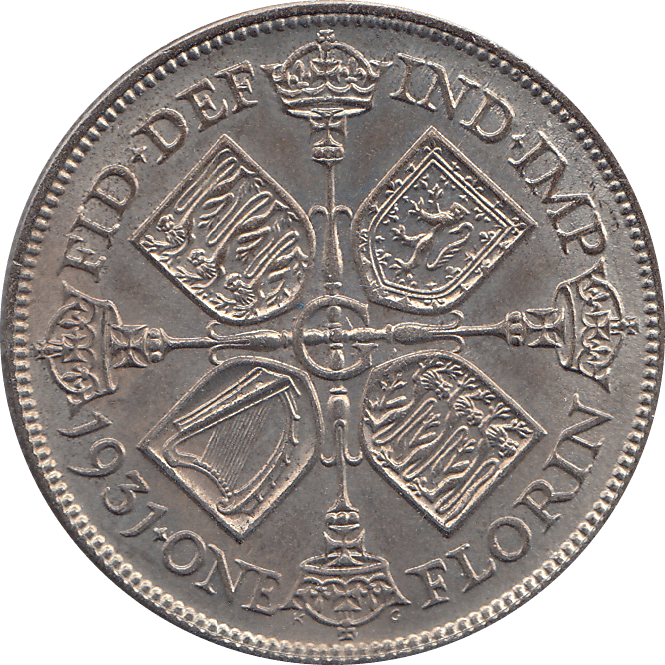 1931 FLORIN ( UNC ) 14 - Florin - Cambridgeshire Coins