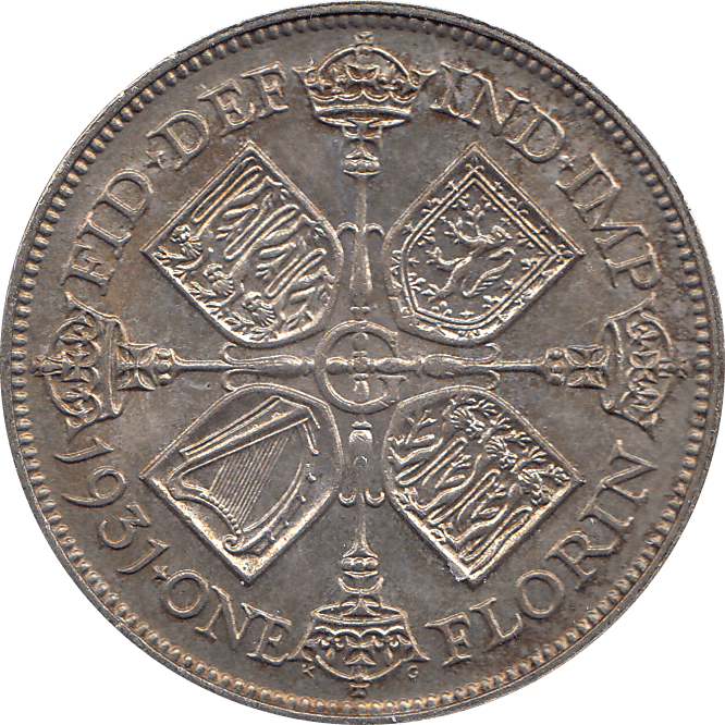 1931 FLORIN ( UNC ) 4 - Florin - Cambridgeshire Coins