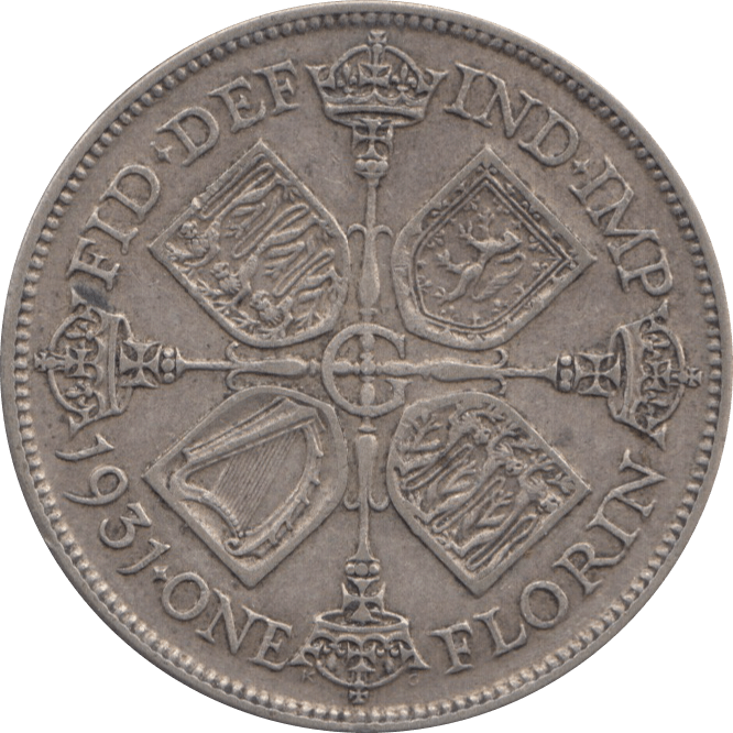1931 FLORIN ( VF ) 5 - Florin - Cambridgeshire Coins
