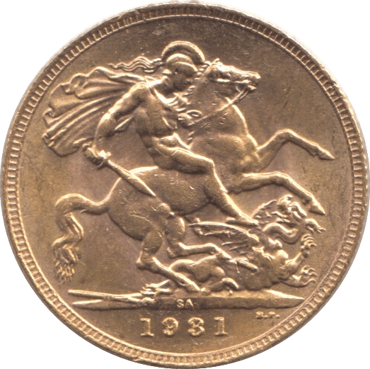 1931 GOLD SOVEREIGN ( AUNC ) PRETORIA MINT - Sovereign - Cambridgeshire Coins