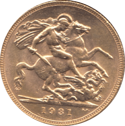 1931 GOLD SOVEREIGN ( AUNC ) PRETORIA MINT - Sovereign - Cambridgeshire Coins