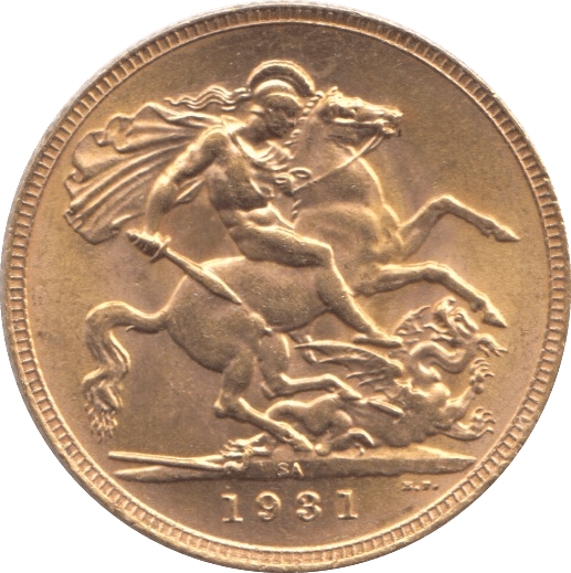 1931 GOLD SOVEREIGN ( AUNC ) SOUTH AFRICA MINT - Sovereign - Cambridgeshire Coins