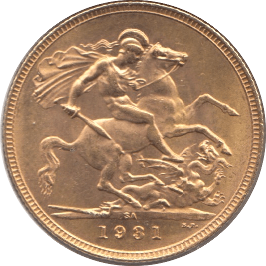 1931 GOLD SOVEREIGN ( UNC ) PRETORIA MINT - Sovereign - Cambridgeshire Coins
