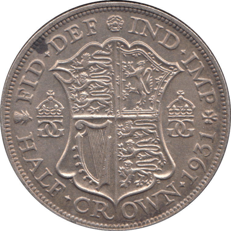 1931 HALF CROWN ( AUNC ) 3 - Halfcrown - Cambridgeshire Coins