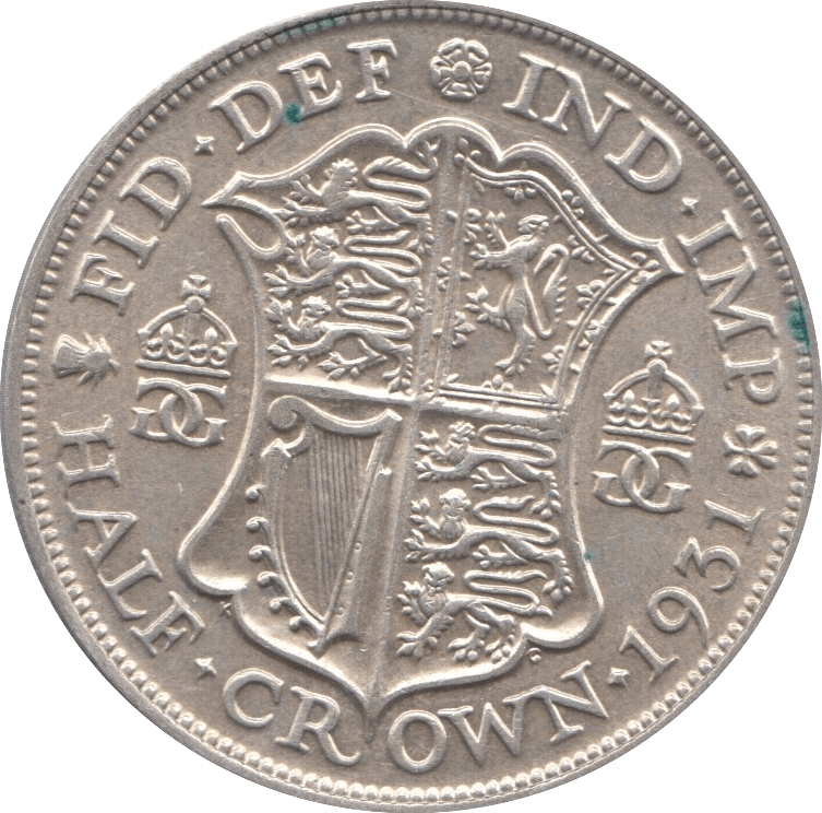 1931 HALFCROWN ( EF ) 24 - Halfcrown - Cambridgeshire Coins