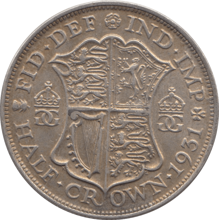 1931 HALFCROWN ( EF ) 2 - Halfcrown - Cambridgeshire Coins