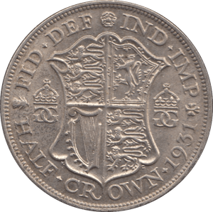 1931 HALFCROWN ( EF ) 7 - Halfcrown - Cambridgeshire Coins