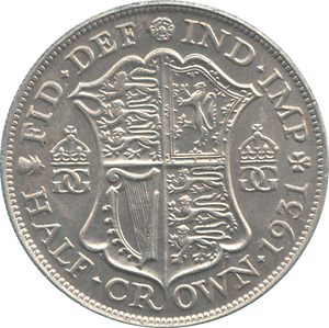 1931 HALFCROWN ( EF ) C - Halfcrown - Cambridgeshire Coins