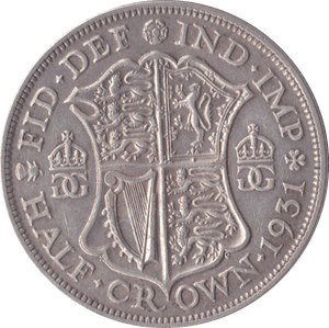 1931 HALFCROWN ( GVF ) - Halfcrown - Cambridgeshire Coins